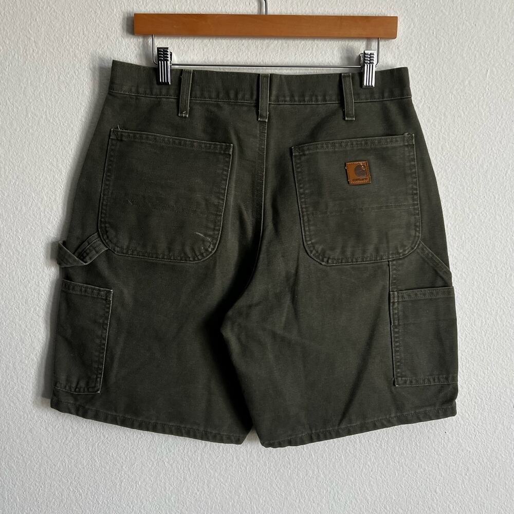 Carhartt B25 MOS green double knee work wear carpenter shorts
